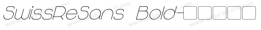 SwissReSans Bold字体转换
